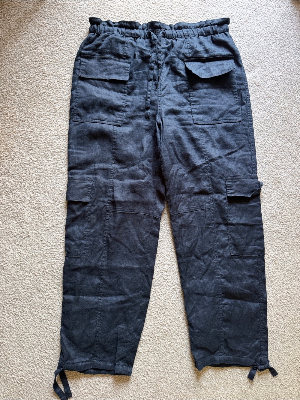 Linen Magaschoni Cargo Pants Size Large